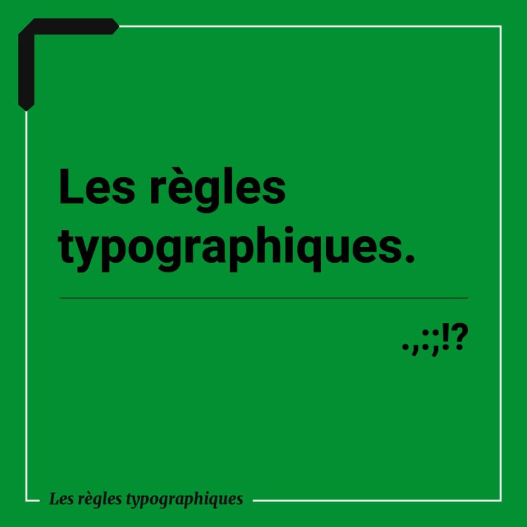 Lire la suite à propos de l’article 👌 Les règles typographiques.