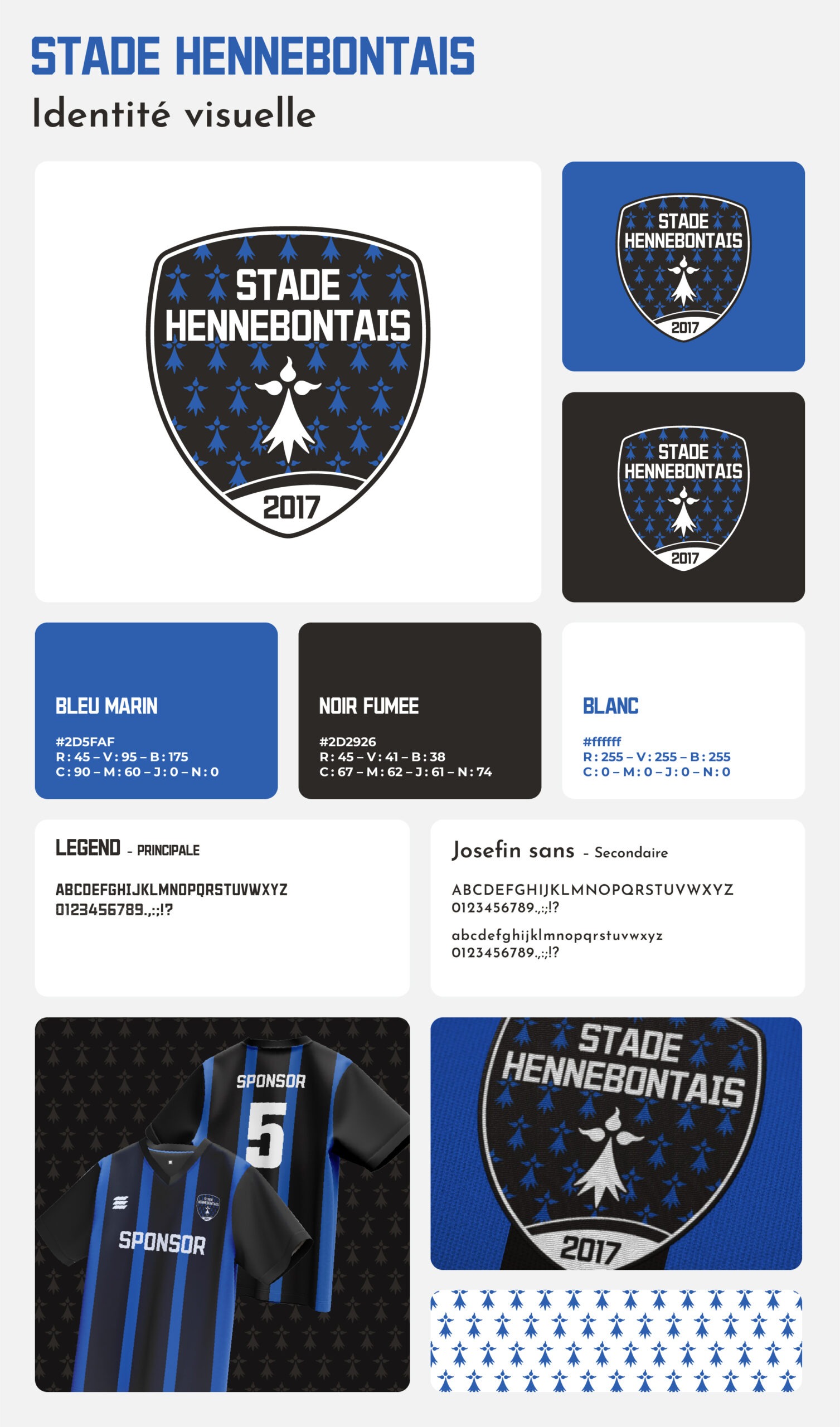 Alan Harnois - Directeur artistique - Graphiste - Freelance - Réalisations -Stade Hennebontais - Images - Identité visuelle